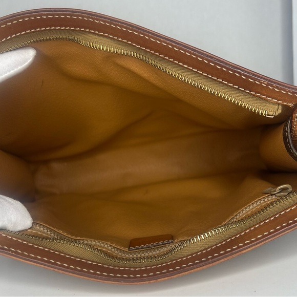 Celine Brown Macadam Leather Clutch/ Wristlet - Picture 6 of 9
